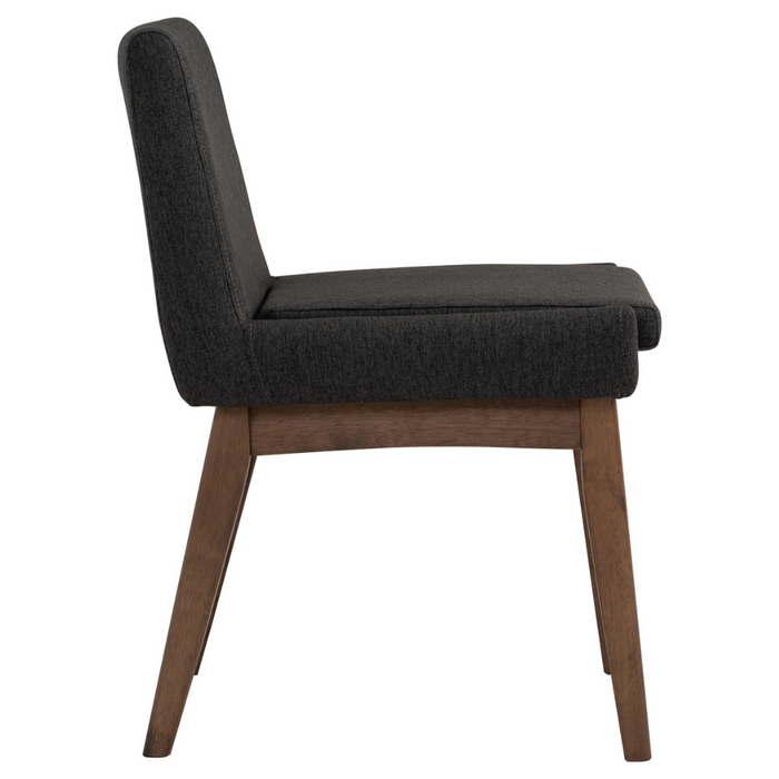 Chanel Chair - Charcoal Grey & Walnut - Hoft Home