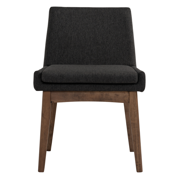 Chanel Chair - Charcoal Grey & Walnut - Hoft Home