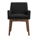 Chanel Armchair - Charcoal Grey & Walnut - Hoft Home