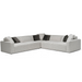 Milano Sectional - Feather Grey | Hoft Home