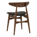 Tricia Dining Chair - Walnut & Black | Hoft Home