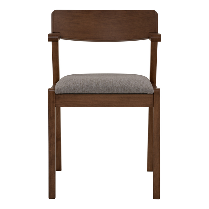 Zola Dining Chair - Walnut & Light Grey | Hoft Home