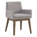 Chanel Armchair - Light Grey & Walnut | Hoft Home