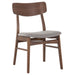 Amara Dining Chair - Walnut & Smoke | Hoft Home