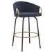 Harper Counter Stool - Blue Velvet - Ifortifi Canada