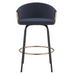 Harper Counter Stool - Blue Velvet - Ifortifi Canada