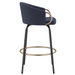 Harper Counter Stool - Blue Velvet - Ifortifi Canada