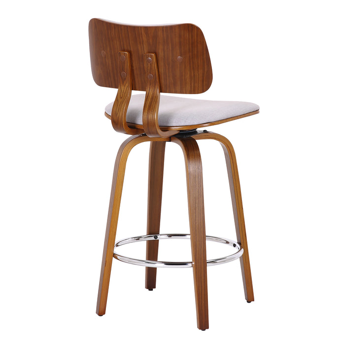 Zaki Counter Stool - Light Grey | Hoft Home