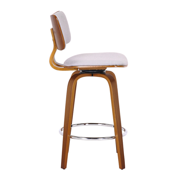 Zaki Counter Stool - Light Grey | Hoft Home