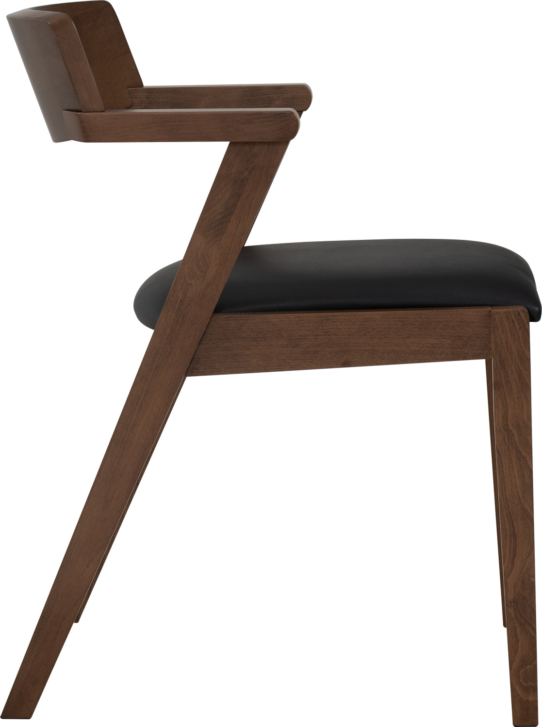 Zola Dining Chair Walnut & Black Hoft Home