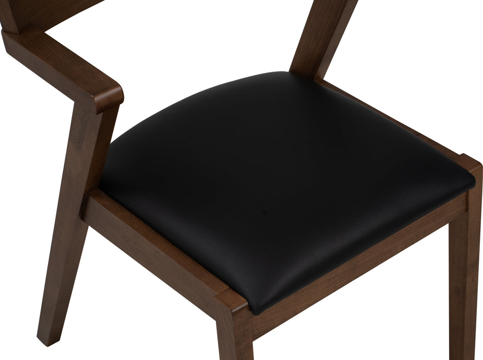 Zola Dining Chair - Walnut & Black | Hoft Home