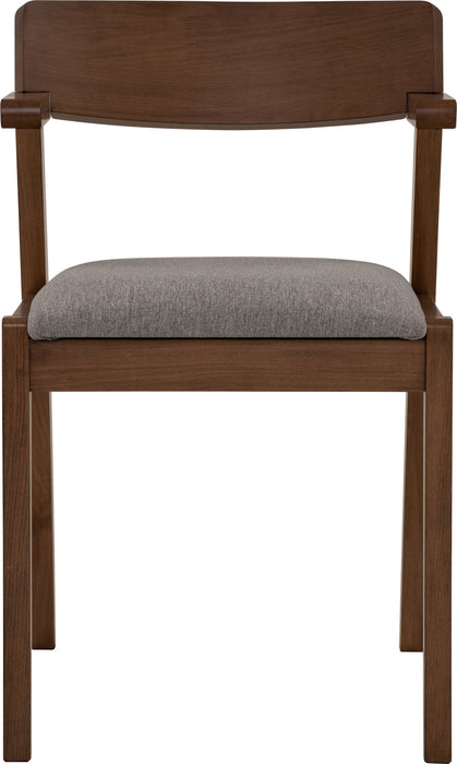 Zola Dining Chair - Walnut & Light Grey | Hoft Home