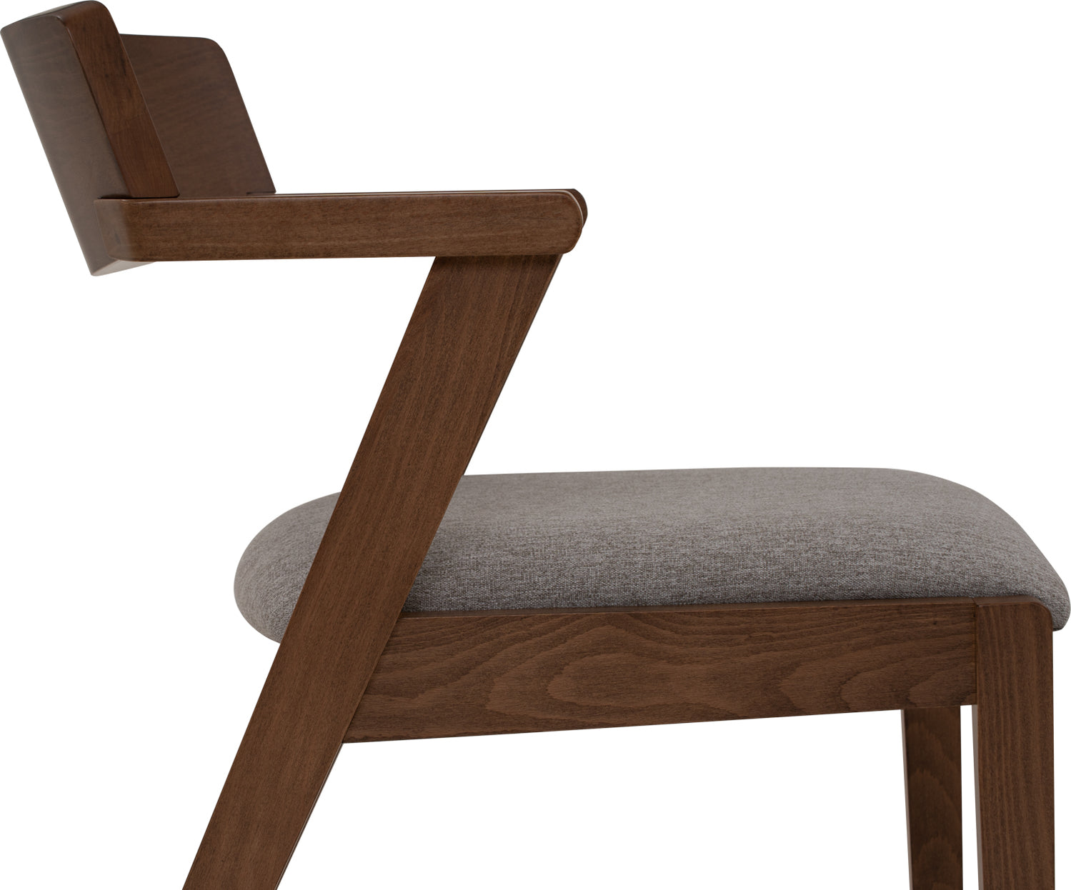 Zola Dining Chair Walnut & Light Grey Hoft Home