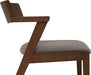 Zola Dining Chair - Walnut & Light Grey | Hoft Home