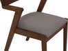 Zola Dining Chair - Walnut & Light Grey | Hoft Home