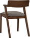 Zola Dining Chair - Walnut & Light Grey | Hoft Home