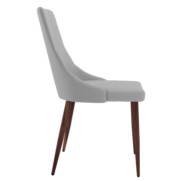 Beau Chair - Light Grey & Walnut | Hoft Home