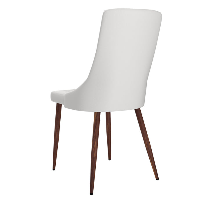 Beau Chair - White & Walnut | Hoft Home