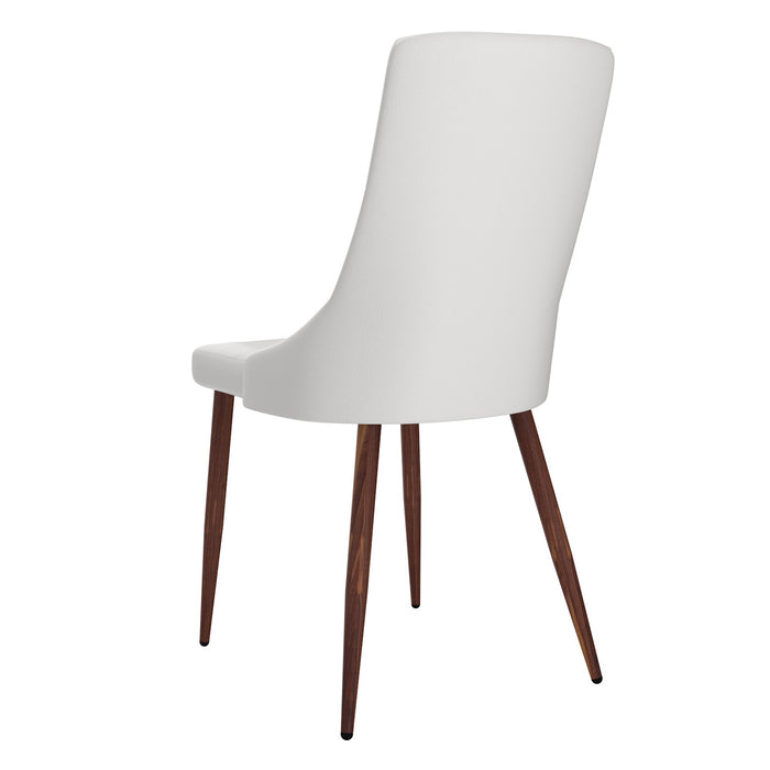 Beau Chair - White & Walnut