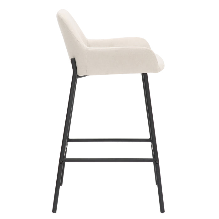 Sede Counter Stool - Beige Velvet | Hoft Home